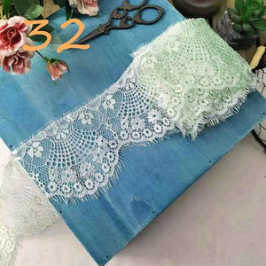 Χρωματιστές βλεφαρίδες Δαντέλα Διακοσμητικό λουλούδι Φούστα DIY στρίφωμα, μανίκια λαιμόκοψη δαντέλα ύφασμα διακόσμηση πέπλο ρούχων