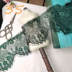 Χρωματιστές βλεφαρίδες Δαντέλα Διακοσμητικό λουλούδι Φούστα DIY στρίφωμα, μανίκια λαιμόκοψη δαντέλα ύφασμα διακόσμηση πέπλο ρούχων