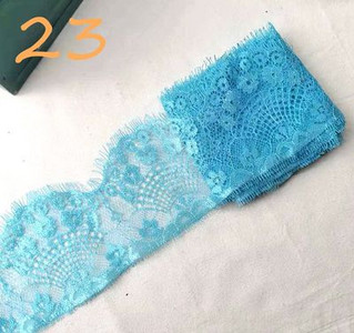 Χρωματιστές βλεφαρίδες Δαντέλα Διακοσμητικό λουλούδι Φούστα DIY στρίφωμα, μανίκια λαιμόκοψη δαντέλα ύφασμα διακόσμηση πέπλο ρούχων