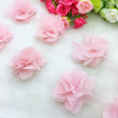 Νυφικό 1 Yard Lace Flower Chiffon Νυφικό Νυφικό ύφασμα Lace Trim DIY Baby Hair Band