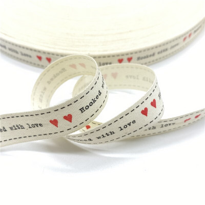 5 jardi 15 mm puuvillase paelaga trükitud puuvillased paelad pulmadeks jõulukaunistuseks DIY õmbluskangas