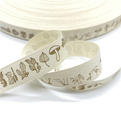 5 jardi 15 mm puuvillase paelaga trükitud puuvillased paelad pulmadeks jõulukaunistuseks DIY õmbluskangas