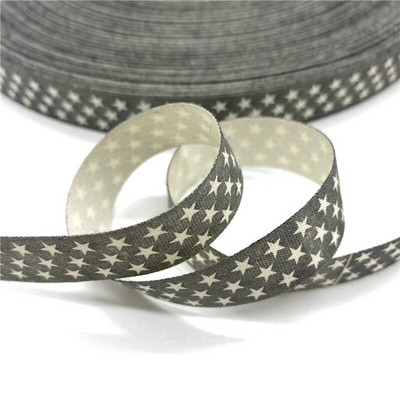 5 jardi 15 mm puuvillase paelaga trükitud puuvillased paelad pulmadeks jõulukaunistuseks DIY õmbluskangas