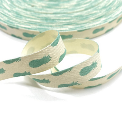 5 jardi 15 mm puuvillase paelaga trükitud puuvillased paelad pulmadeks jõulukaunistuseks DIY õmbluskangas