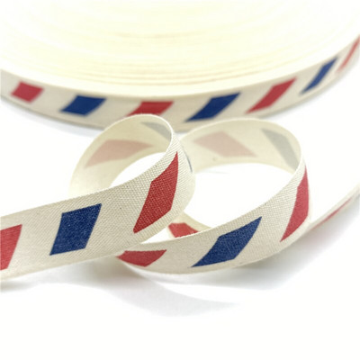 5 jardi 15 mm puuvillase paelaga trükitud puuvillased paelad pulmadeks jõulukaunistuseks DIY õmbluskangas