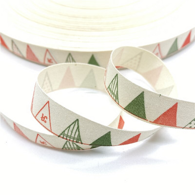 5 jardi 15 mm puuvillase paelaga trükitud puuvillased paelad pulmadeks jõulukaunistuseks DIY õmbluskangas