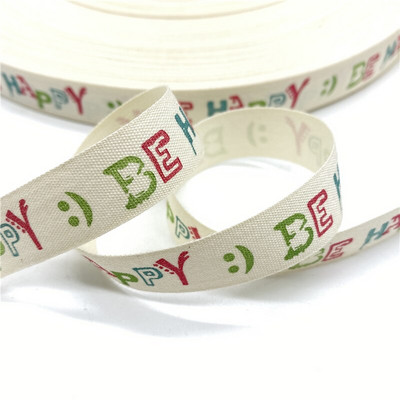 5 jardi 15 mm puuvillase paelaga trükitud puuvillased paelad pulmadeks jõulukaunistuseks DIY õmbluskangas