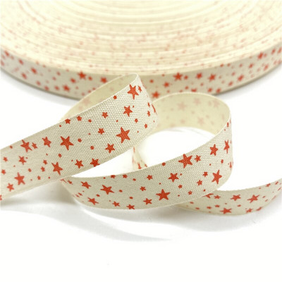 5 jardi 15 mm puuvillase paelaga trükitud puuvillased paelad pulmadeks jõulukaunistuseks DIY õmbluskangas