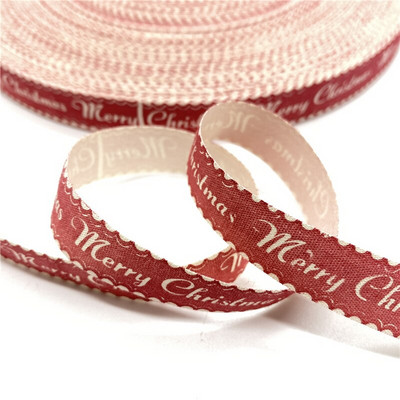 5 jardi 15 mm puuvillase paelaga trükitud puuvillased paelad pulmadeks jõulukaunistuseks DIY õmbluskangas