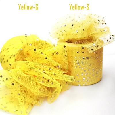 60 mm 25 jardi kuldne hõbetäheline tüllist lint, sädelev võrkpool Ise tee ise käsitsi valmistatud käsitöö kingituste pakkimine väljalõigete raamatusse pulmapeo sisekujundus