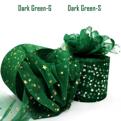 60 mm 25 jardi kuldne hõbetäheline tüllist lint, sädelev võrkpool Ise tee ise käsitsi valmistatud käsitöö kingituste pakkimine väljalõigete raamatusse pulmapeo sisekujundus