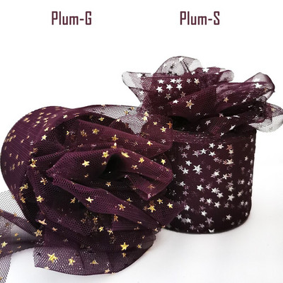 60 mm 25 jardi kuldne hõbetäheline tüllist lint, sädelev võrkpool Ise tee ise käsitsi valmistatud käsitöö kingituste pakkimine väljalõigete raamatusse pulmapeo sisekujundus