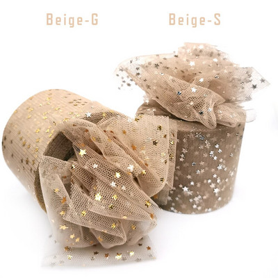 60 mm 25 jardi kuldne hõbetäheline tüllist lint, sädelev võrkpool Ise tee ise käsitsi valmistatud käsitöö kingituste pakkimine väljalõigete raamatusse pulmapeo sisekujundus