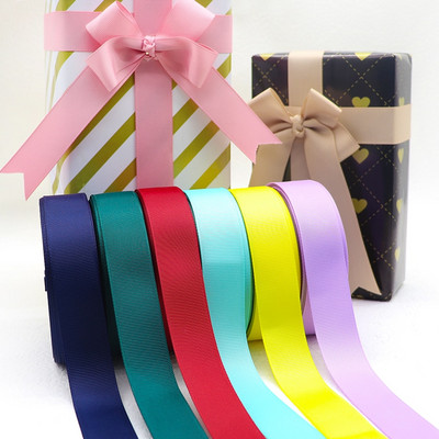 Μονόχρωμο Grosgrain 1-1/2" 38mm/25MM Κορδέλες 10 Yards για φιόγκους μαλλιών/ Συσκευασία δώρου DIY Χριστουγεννιάτικα Διακοσμητικά Υλικά YM18010109