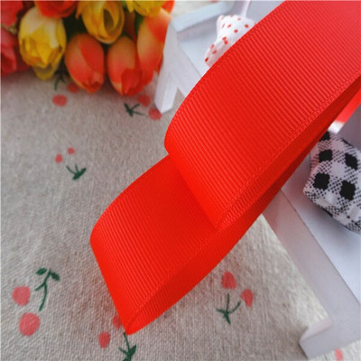 Μονόχρωμο Grosgrain 1-1/2" 38mm/25MM Κορδέλες 10 Yards για φιόγκους μαλλιών/ Συσκευασία δώρου DIY Χριστουγεννιάτικα Διακοσμητικά Υλικά YM18010109