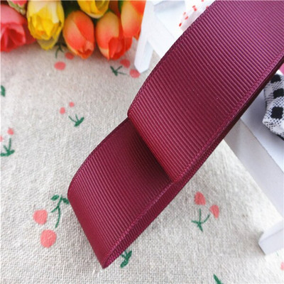 Μονόχρωμο Grosgrain 1-1/2" 38mm/25MM Κορδέλες 10 Yards για φιόγκους μαλλιών/ Συσκευασία δώρου DIY Χριστουγεννιάτικα Διακοσμητικά Υλικά YM18010109
