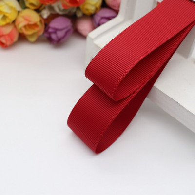Μονόχρωμο Grosgrain 1-1/2" 38mm/25MM Κορδέλες 10 Yards για φιόγκους μαλλιών/ Συσκευασία δώρου DIY Χριστουγεννιάτικα Διακοσμητικά Υλικά YM18010109