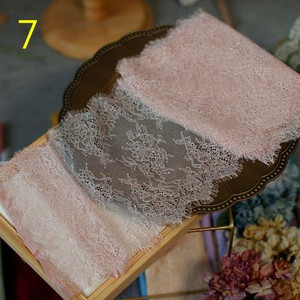 3 méter/tétel 20 cm szélesség divat Kiváló minőségű kézzel készített barkács szempilla csipke szegés, csipke szövet