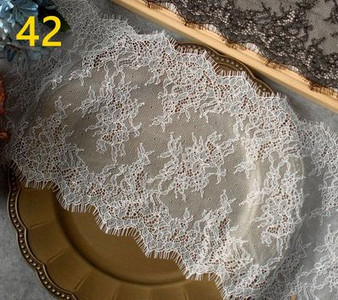 3 méter/tétel 20 cm szélesség divat Kiváló minőségű kézzel készített barkács szempilla csipke szegés, csipke szövet