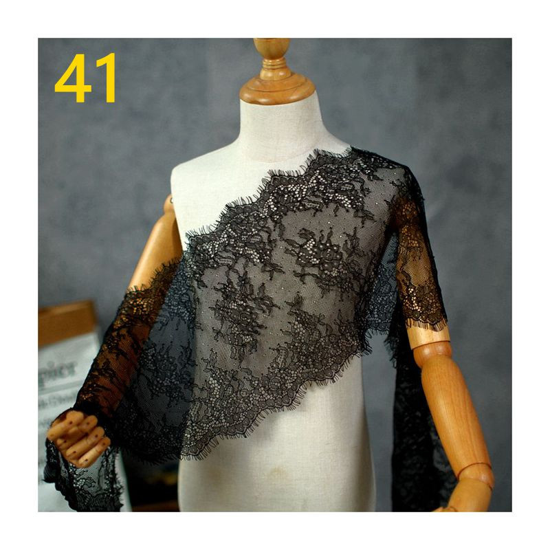 3 méter/tétel 20 cm szélesség divat Kiváló minőségű kézzel készített barkács szempilla csipke szegés, csipke szövet