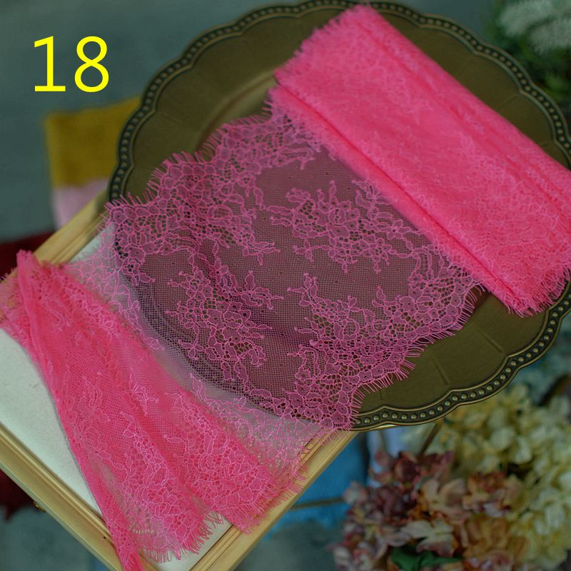 3 méter/tétel 20 cm szélesség divat Kiváló minőségű kézzel készített barkács szempilla csipke szegés, csipke szövet