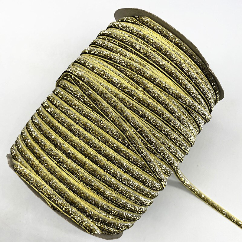 Νέα βελούδινη κορδέλα 6mm Glitter No Elastic Single Face Ribbon Headband Clips Bow Decoration