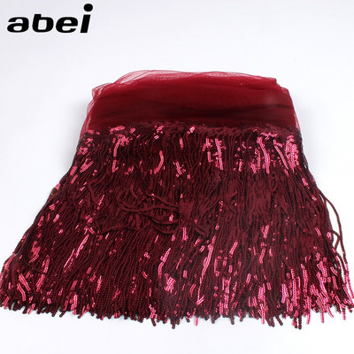 32cm 2υάρδου Γυαλιστερό Διχτυωτό Ύφασμα Δαντέλα Κρόσια Παγιέτα Κορδέλα Φούντα DIY Αξεσουάρ ραπτικής φορέματος χορού γάμου