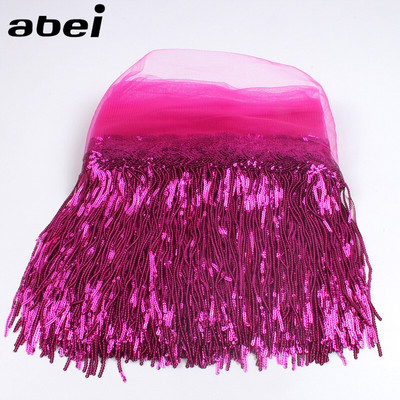 32cm 2υάρδου Γυαλιστερό Διχτυωτό Ύφασμα Δαντέλα Κρόσια Παγιέτα Κορδέλα Φούντα DIY Αξεσουάρ ραπτικής φορέματος χορού γάμου