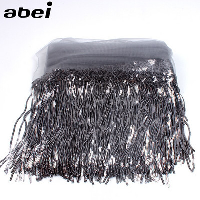 32cm 2υάρδου Γυαλιστερό Διχτυωτό Ύφασμα Δαντέλα Κρόσια Παγιέτα Κορδέλα Φούντα DIY Αξεσουάρ ραπτικής φορέματος χορού γάμου