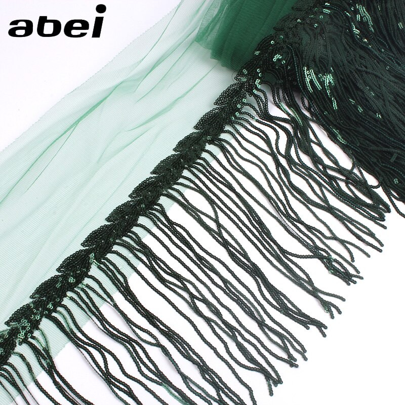 32cm 2υάρδου Γυαλιστερό Διχτυωτό Ύφασμα Δαντέλα Κρόσια Παγιέτα Κορδέλα Φούντα DIY Αξεσουάρ ραπτικής φορέματος χορού γάμου