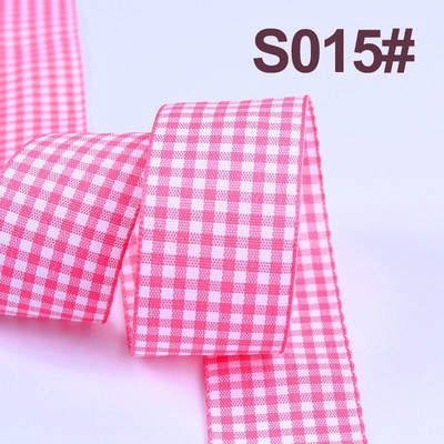 Panglici în carouri de 5 metri/rolă Panglică grosgrain pentru împachetare cadou Panglică din poliester lucrată manual cu fundă DIY, decorațiuni pentru petrecerea de nuntă