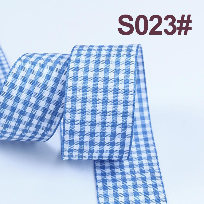 Panglici în carouri de 5 metri/rolă Panglică grosgrain pentru împachetare cadou Panglică din poliester lucrată manual cu fundă DIY, decorațiuni pentru petrecerea de nuntă