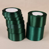 25Yards Dark Green Crafts Σατέν Κορδέλα Χριστουγεννιάτικο Δώρο Φιόγκος DIY Φυσική Κορδέλα Χειροποίητα Ραπτικά Ρούχα Διακόσμηση Γάμου