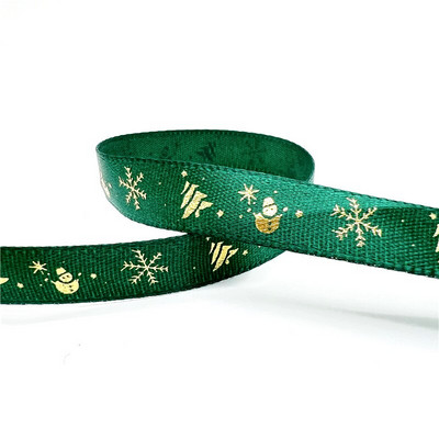 5 jardi 10 mm jõulupaelaga trükitud Grosgrain paelad kingituste pakkimiseks pulmakaunistuseks juuksekiharad, isetegemine