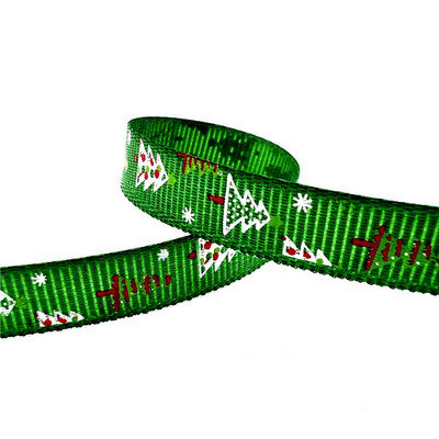 5 jardi 10 mm jõulupaelaga trükitud Grosgrain paelad kingituste pakkimiseks pulmakaunistuseks juuksekiharad, isetegemine