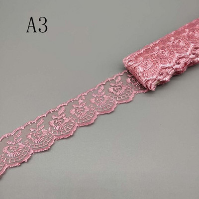 Comerț cu ridicata, 10 yarzi, 4 cm lățime, țesătură din dantelă pentru haine DIY, folosită pentru dantelă, panglică, lenjerie de pat, material de acoperire de pernă pentru canapea