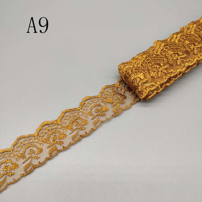 Comerț cu ridicata, 10 yarzi, 4 cm lățime, țesătură din dantelă pentru haine DIY, folosită pentru dantelă, panglică, lenjerie de pat, material de acoperire de pernă pentru canapea