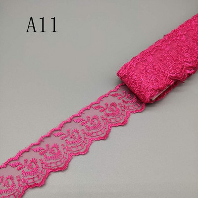 Comerț cu ridicata, 10 yarzi, 4 cm lățime, țesătură din dantelă pentru haine DIY, folosită pentru dantelă, panglică, lenjerie de pat, material de acoperire de pernă pentru canapea