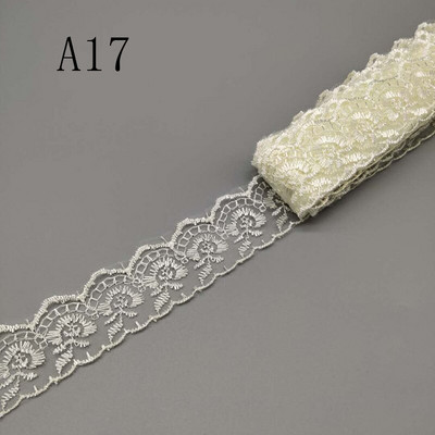 Comerț cu ridicata, 10 yarzi, 4 cm lățime, țesătură din dantelă pentru haine DIY, folosită pentru dantelă, panglică, lenjerie de pat, material de acoperire de pernă pentru canapea