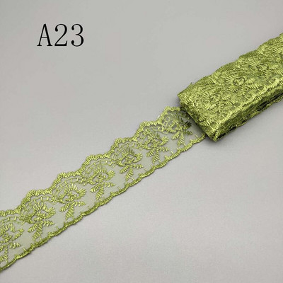 Comerț cu ridicata, 10 yarzi, 4 cm lățime, țesătură din dantelă pentru haine DIY, folosită pentru dantelă, panglică, lenjerie de pat, material de acoperire de pernă pentru canapea