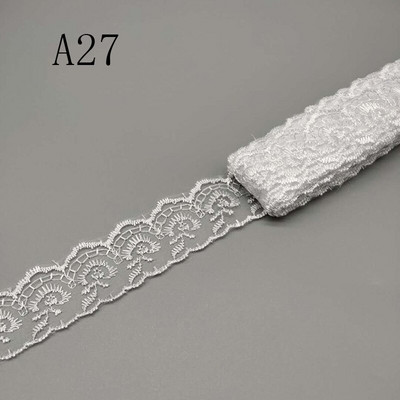 Comerț cu ridicata, 10 yarzi, 4 cm lățime, țesătură din dantelă pentru haine DIY, folosită pentru dantelă, panglică, lenjerie de pat, material de acoperire de pernă pentru canapea
