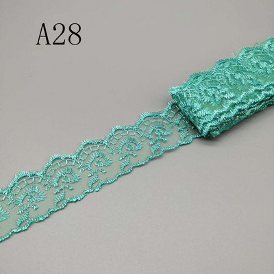 Comerț cu ridicata, 10 yarzi, 4 cm lățime, țesătură din dantelă pentru haine DIY, folosită pentru dantelă, panglică, lenjerie de pat, material de acoperire de pernă pentru canapea