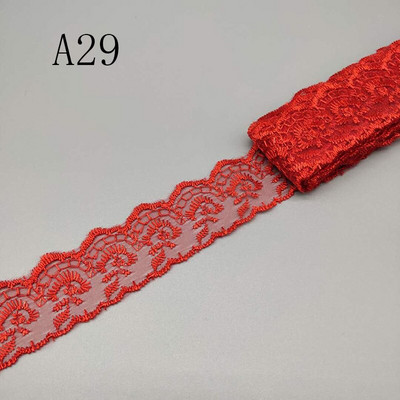 Comerț cu ridicata, 10 yarzi, 4 cm lățime, țesătură din dantelă pentru haine DIY, folosită pentru dantelă, panglică, lenjerie de pat, material de acoperire de pernă pentru canapea