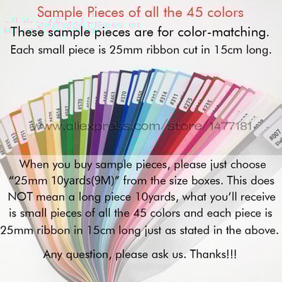 (45Χρώματα) 6mm 9mm 13mm 16mm 25mm 38mm 50mm Σατέν Κορδέλα Διπλό Πρόσωπο Υψηλής Ποιότητας 100% Πολυεστέρας Διπλοί Πλαϊνοί Φιόγκοι Κατασκευή 766232