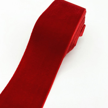 2 ярда 40 мм кадифена панделка Декорация за сватбено тържество Ръчно изработена панделка Опаковане на подарък Панделка за коса Направи си сам