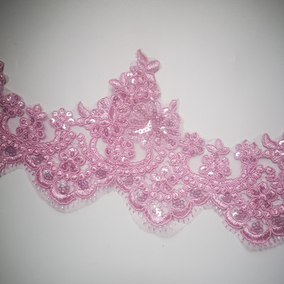 Luksuzna čipkasta tkanina s vezom od 1 jarda širine 13,5 cm na rasprodaji za vjenčanice