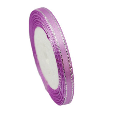 (25 γιάρδες/ρολό) 6mm Ασημένια κορδέλα σατέν κορδέλα υψηλής ποιότητας συσκευασίας δώρου