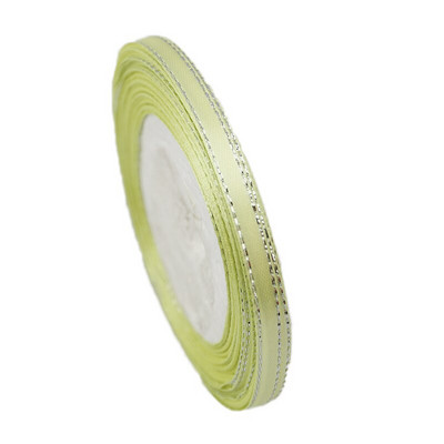 (25 γιάρδες/ρολό) 6mm Ασημένια κορδέλα σατέν κορδέλα υψηλής ποιότητας συσκευασίας δώρου