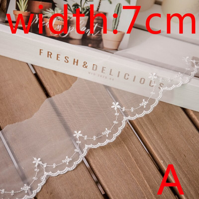 Panglică de dantelă Lolita, albă, 2 metri, accesorii de cusut, broderie de fluturi 3D, garnituri cu franjuri pentru rochie, artizanat decorativ pentru casă.