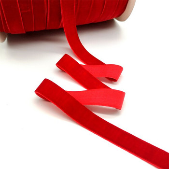 5 ярда 6-50 мм кадифена панделка черно бяло червено сватбено парти украса ръчно изработена панделка опаковане на подарък бантик за коса направи си сам